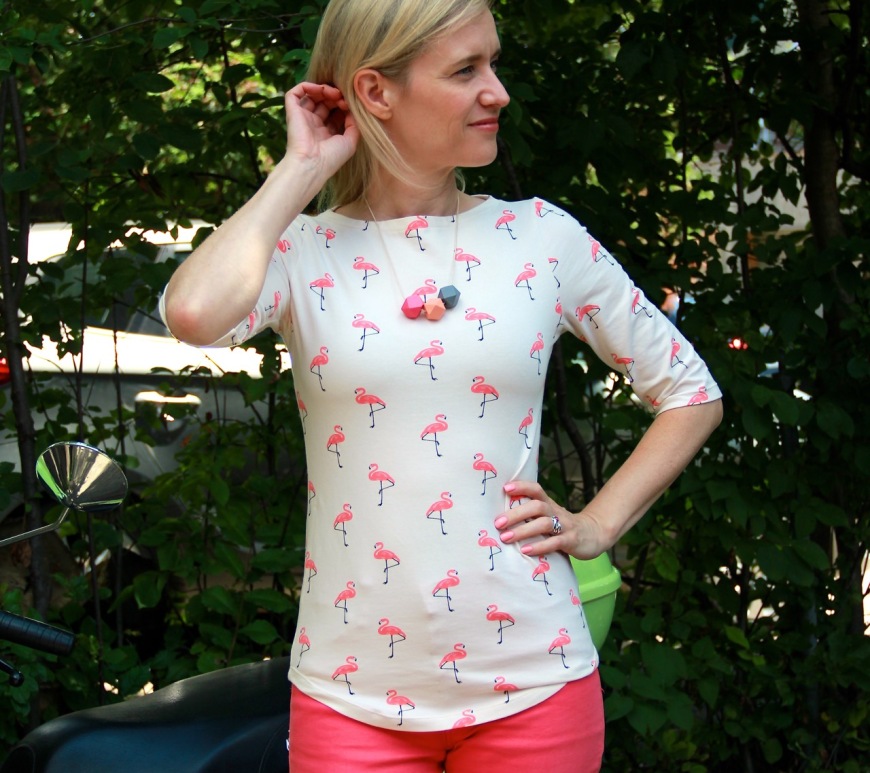 Wardrobe By Me Wardrobe Builder T-shirt with flamingos